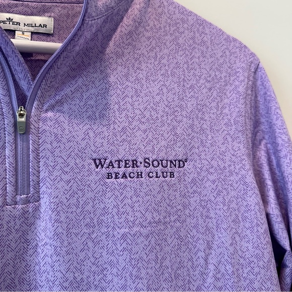 Peter Millar Men’s Quarterzip QZip Quarter Zip Jacket Sweater Sweatshirt Purple - Picture 2 of 9